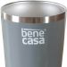Copo Térmico para Bebidas Sem Tampa 400ml   Cinza