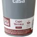 Copo Térmico para Bebidas Sem Tampa 400ml   Cinza
