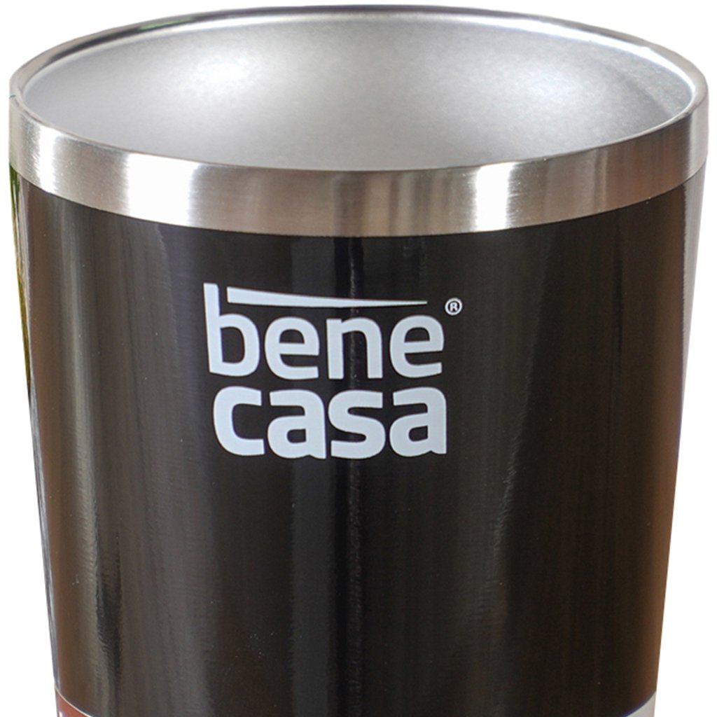Copo Térmico para Bebidas Sem Tampa 400ml   Preto
