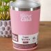 Copo Térmico para Bebidas Sem Tampa 400ml   Rosa