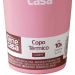 Copo Térmico para Bebidas Sem Tampa 400ml   Rosa
