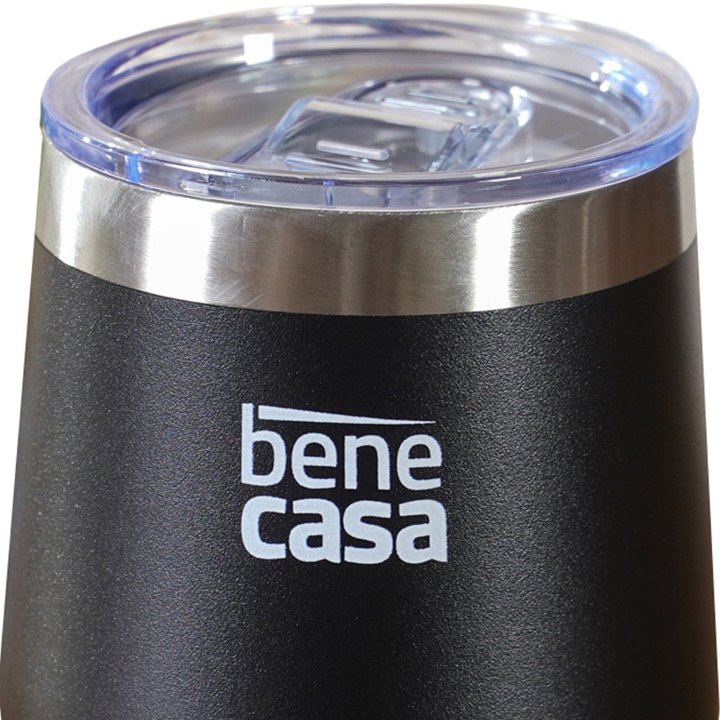 Copo Térmico para Bebidas com Tampa 360ml Preto