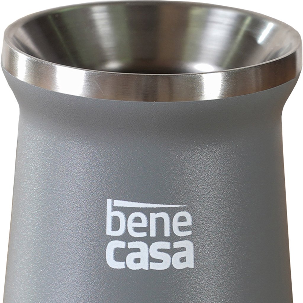 Cuia Térmica para Chimarrão Tereré Matte 300ml Cinza