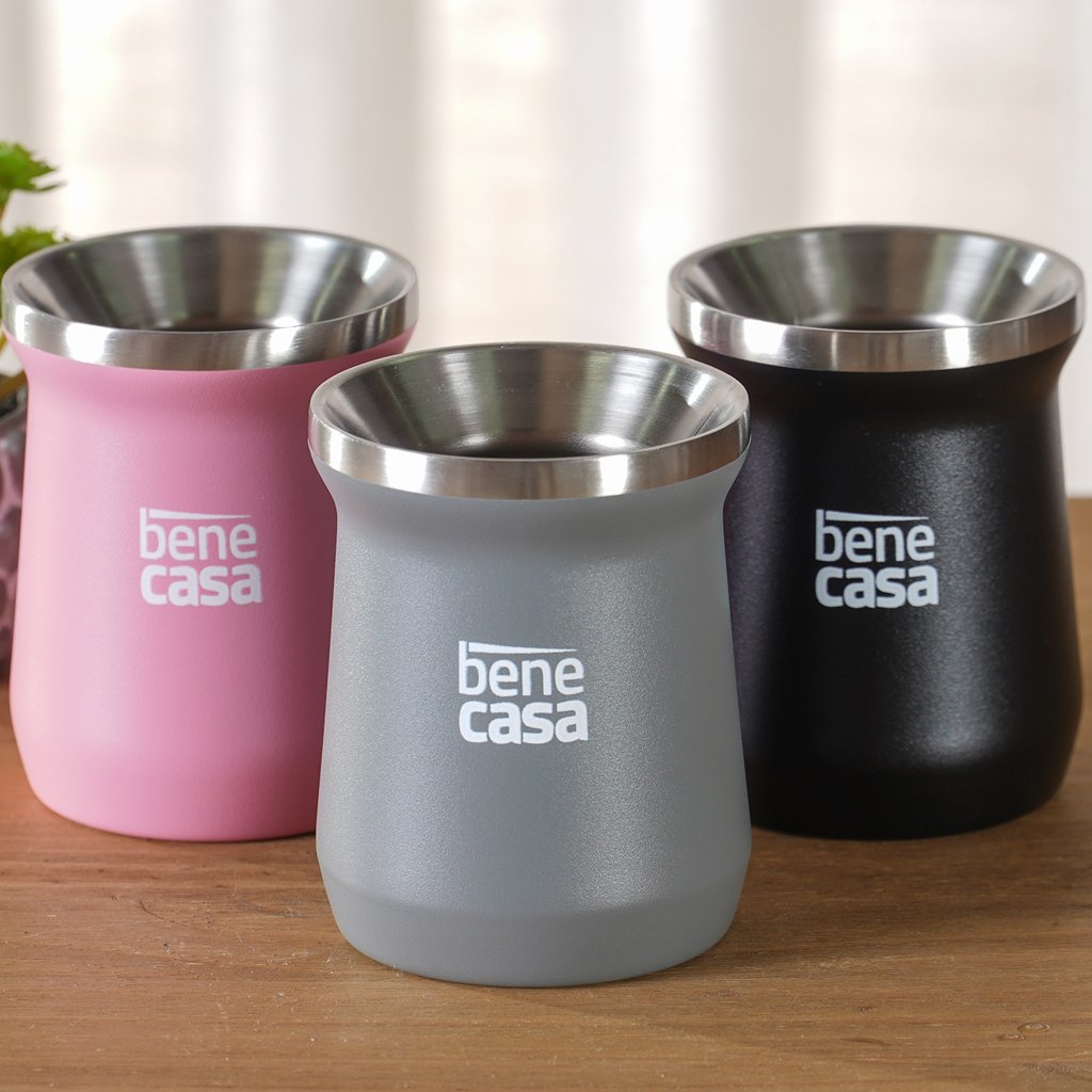 Cuia Térmica para Chimarrão Tereré Matte 300ml Cinza