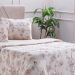 Edredom Casal Bella Cama Malha 125g/m² 100% Algodão 200x220cm Bege