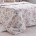 Edredom Casal Bella Cama Malha 125g/m² 100% Algodão 200x220cm Bege
