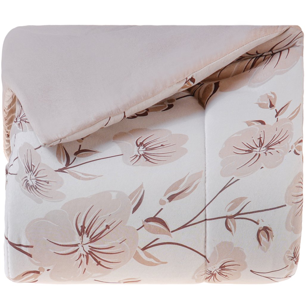 Edredom Casal Bella Cama Malha 125g/m² 100% Algodão 200x220cm Bege