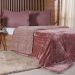 Edredom Casal Plush Bicolor Dupla Face 100% Poliéster 180x220cm Cognac