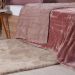 Edredom Casal Plush Bicolor Dupla Face 100% Poliéster 180x220cm Cognac