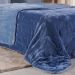 Edredom Queen Plush Bicolor Dupla Face 100% Poliéster 220x240cm Azul Cobalt
