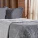 Edredom Queen Plush Bicolor Dupla Face 100% Poliéster 220x240cm Platina