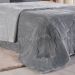 Edredom Queen Plush Bicolor Dupla Face 100% Poliéster 220x240cm Platina