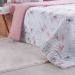 Edredom Solteiro Bella Cama Malha 125g/m² 100% Algodão 160x220cm Rosa