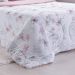 Edredom Solteiro Bella Cama Malha 125g/m² 100% Algodão 160x220cm Rosa