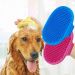 Escova de Banho Pet Silicone com Regulagem 13x8cm Rosa