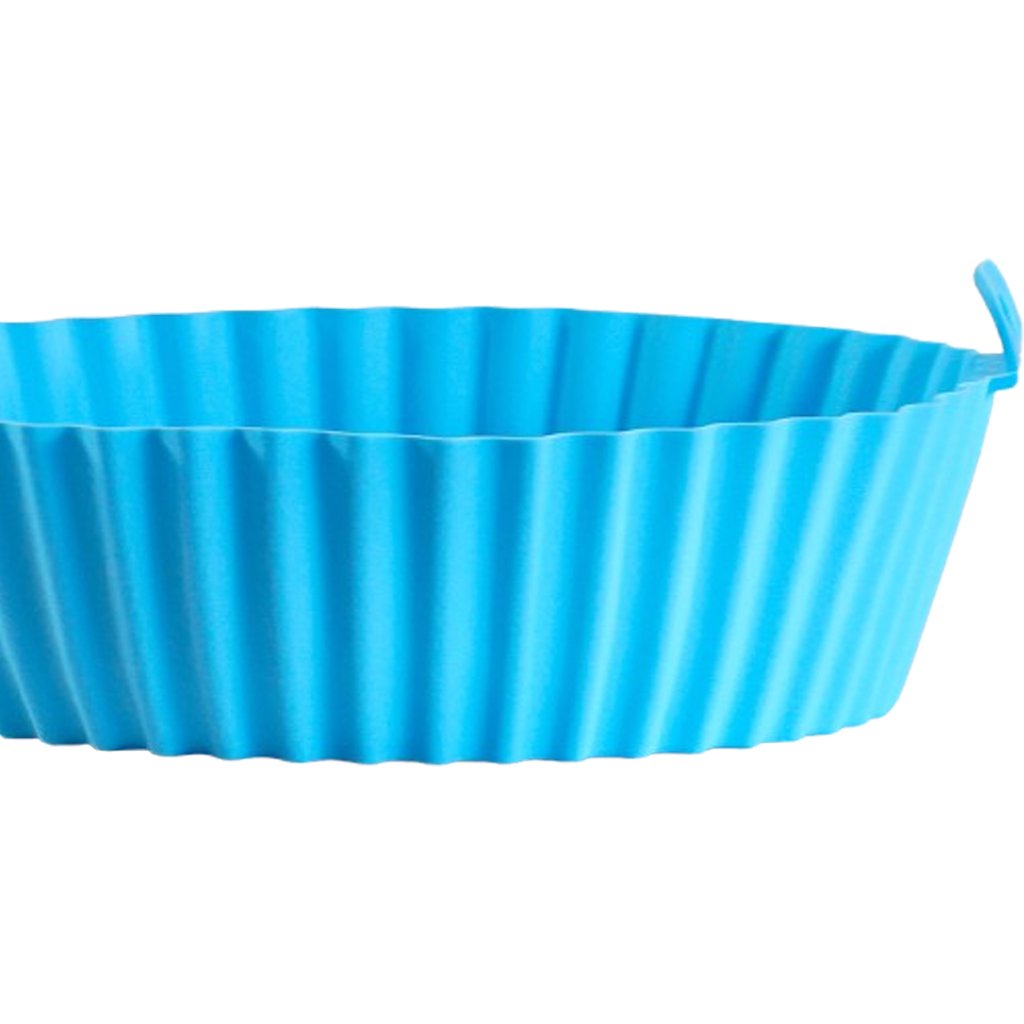 Forma de Silicone Air Fryer 20cm Azul