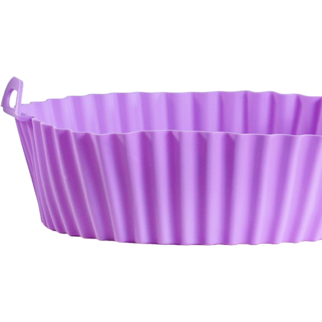 Forma de Silicone Air Fryer 20cm Lilás
