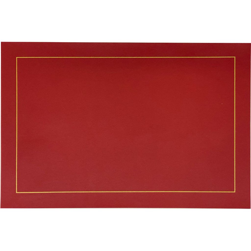 Jogo 10 Americano Classic PU 45x30cm Bordô