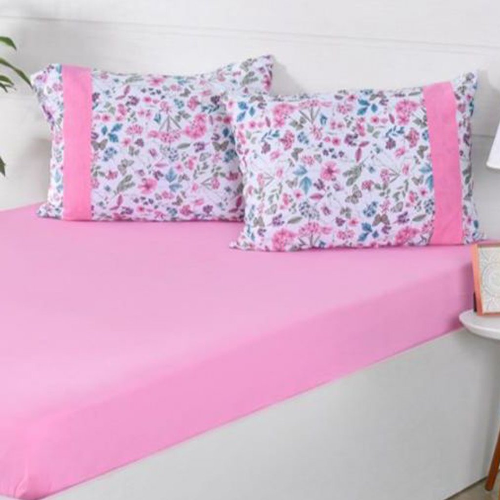 Jogo de Cama Casal Malha 100% Algodão Bella Cama