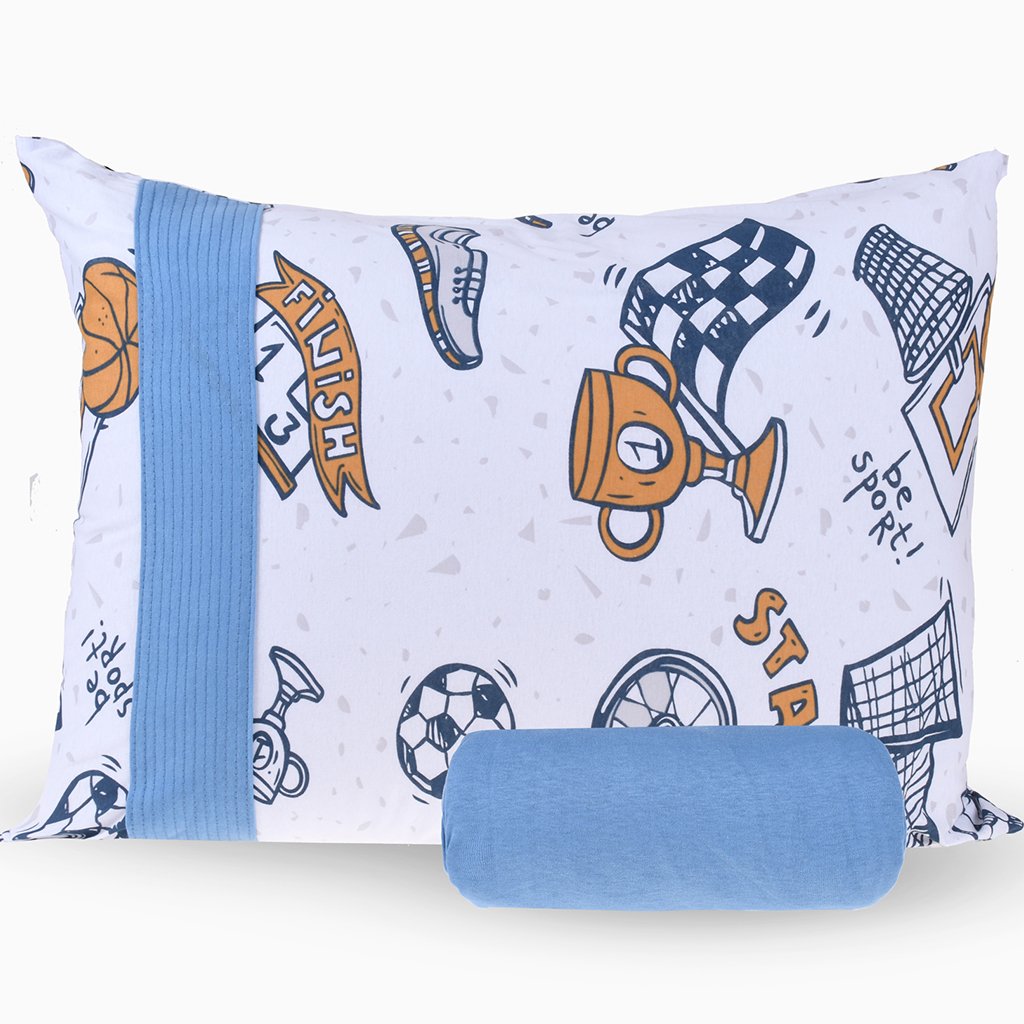 Jogo de Cama Infantil Casal Malha 100% Algodão Bene Casa Sports