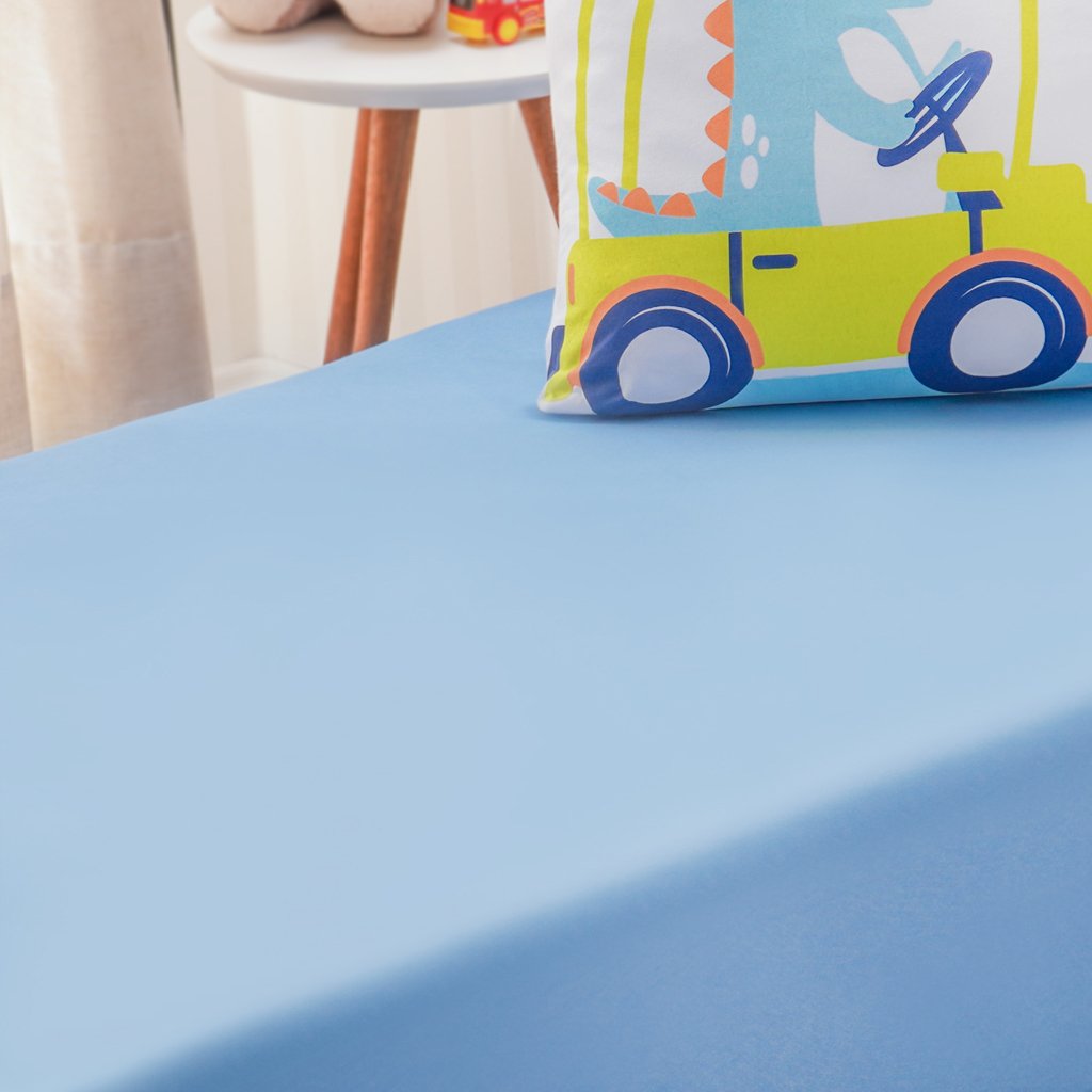 Jogo de Cama Kids Solteiro Infantil Malha 88x188x25cm Dino
