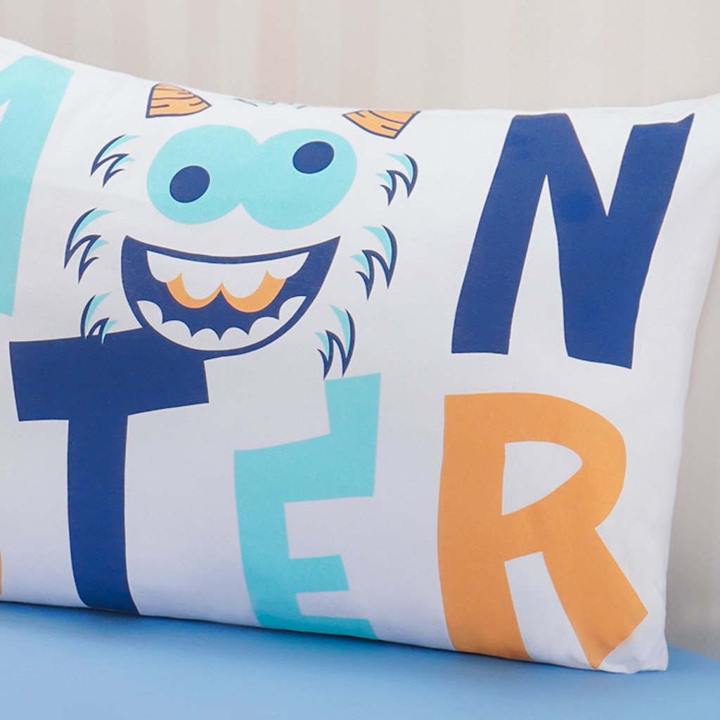 Jogo de Cama Kids Solteiro Infantil Malha 88x188x25cm Monster