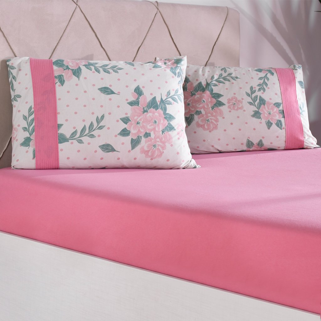 Jogo de Cama King Malha 100% Algodão Bella Cama