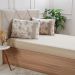 Jogo de Cama King Malha 3 Pçs Bella Cama New 190x200cm Bege