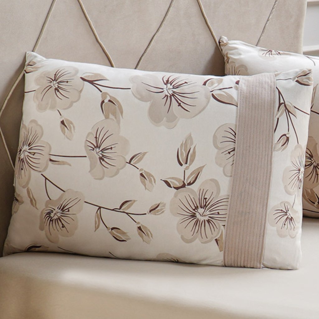 Jogo de Cama King Malha 3 Pçs Bella Cama New 190x200cm Bege