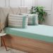 Jogo de Cama King Malha 3 Pçs Bella Cama New 190x200cm Verde