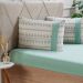 Jogo de Cama King Malha 3 Pçs Bella Cama New 190x200cm Verde