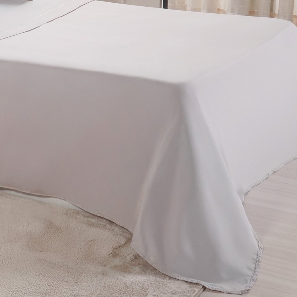Jogo de Cama King Serenitá 4 Pçs Bordado Festonê 193x203x40cm Gray