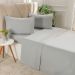 Jogo de Cama King Serenitá 4 Pçs Bordado Festonê 193x203x40cm Lunare