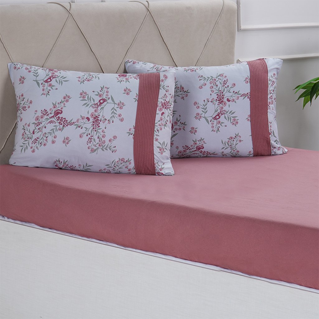 Jogo de Cama Malha 3 Pçs Casal Bella Cama 138x188cm Fauna