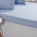Jogo de Cama Queen Broderie 3 Pçs Bordado Inglês 158x198x35cm Blue