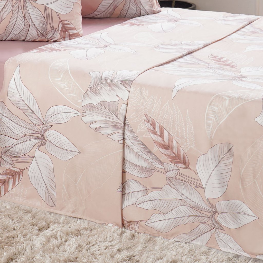 Jogo de Cama Queen Cotton Touch 4 Peças 158x198x35cm Boho
