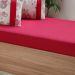 Jogo de Cama Queen Malha 3 Pçs Bella Cama New 158x198cm Vermelho