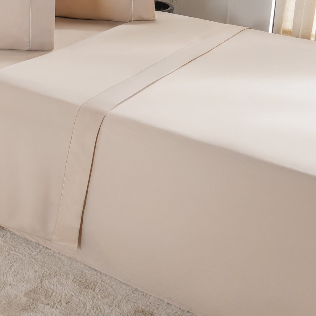 Jogo de Cama Queen Serenitá 4 Pçs Bordado Festonê 158x198x35cm Beach