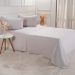 Jogo de Cama Queen Serenitá 4 Pçs Bordado Festonê 158x198x35cm Gray