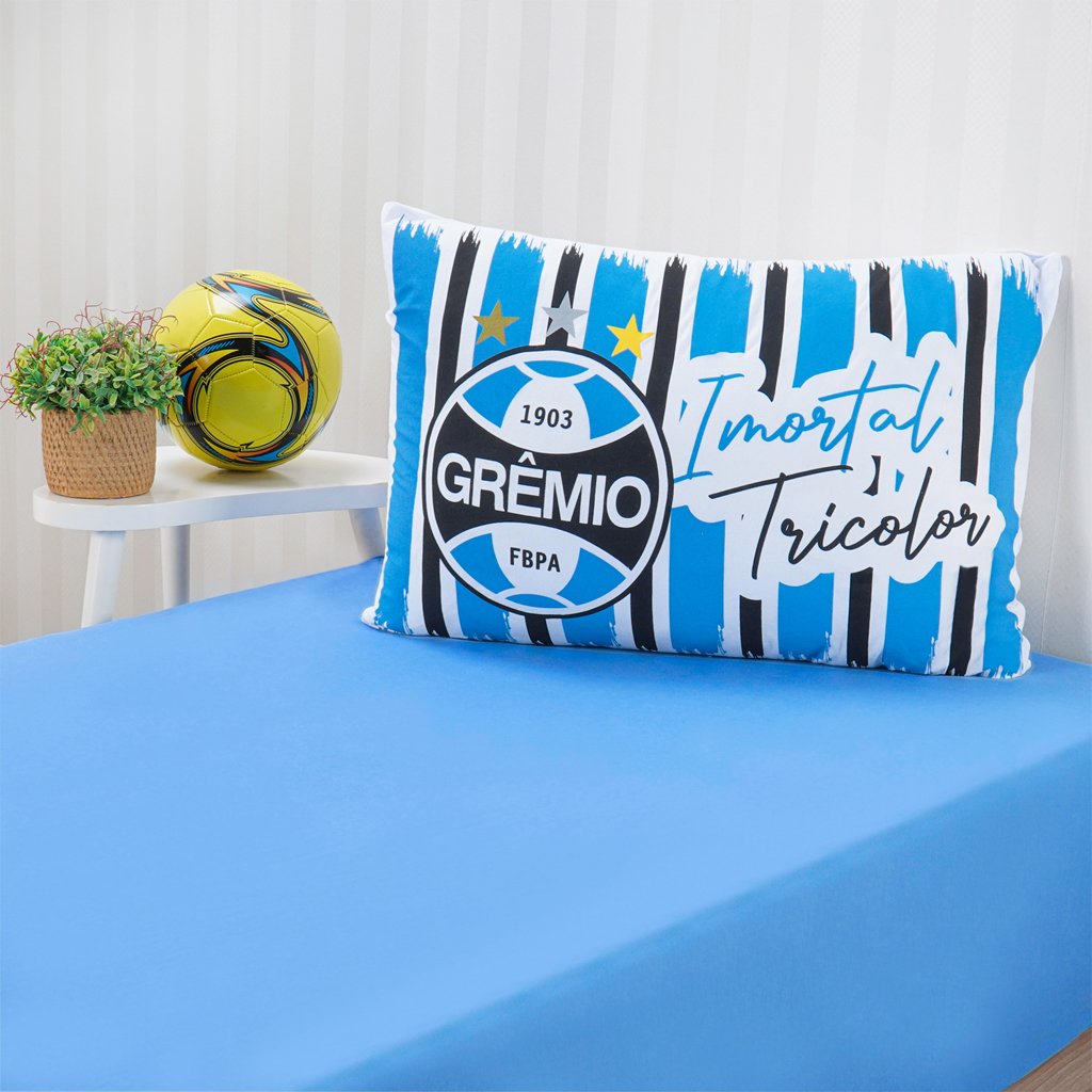 Jogo de Cama Solteiro 2 Pçs Clubes de Futebol Grêmio