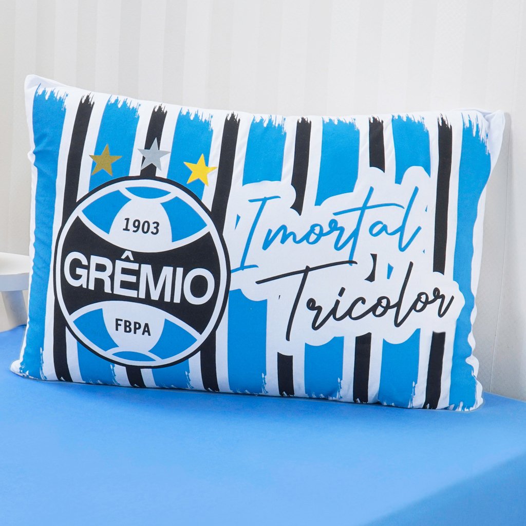 Jogo de Cama Solteiro 2 Pçs Clubes de Futebol Grêmio
