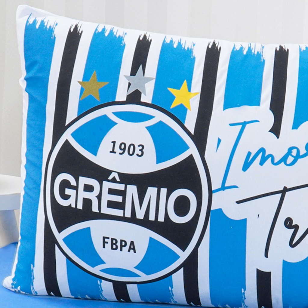 Jogo de Cama Solteiro 2 Pçs Clubes de Futebol Grêmio