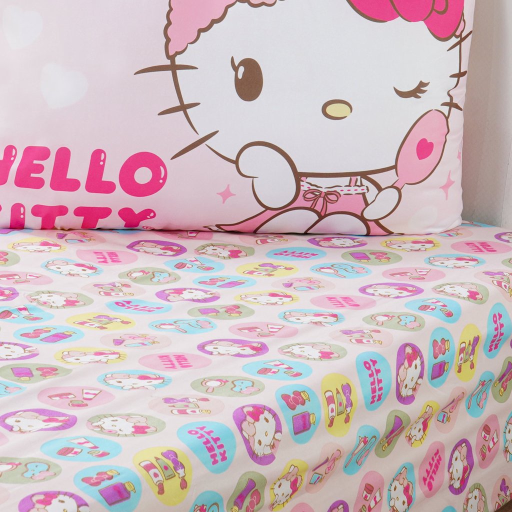 Jogo de Cama Solteiro 2 Pçs Hello Kitty 88x188x30 Skin Care