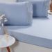 Jogo de Cama Solteiro Broderie 2 Pçs Bordado Inglês 88x188x30cm Blue