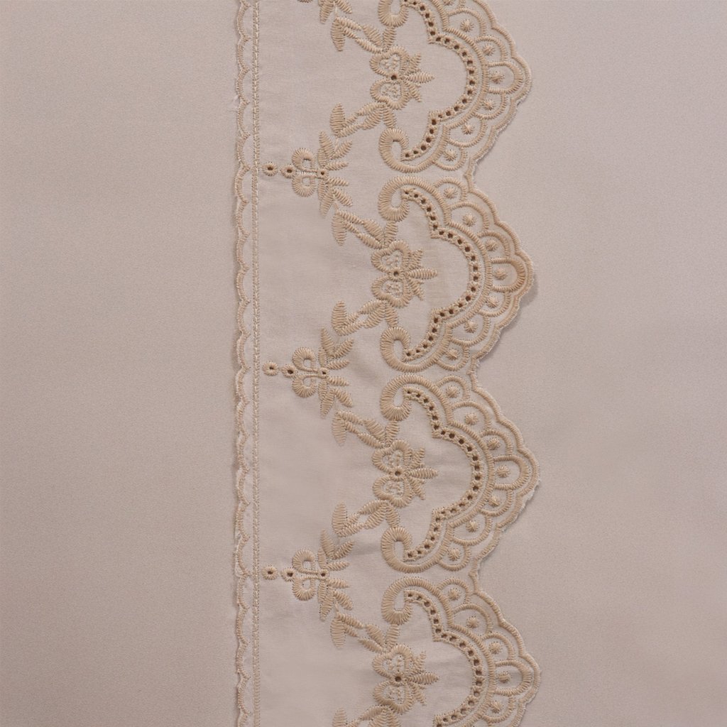 Jogo de Cama Solteiro Broderie 2 Pçs Bordado Inglês 88x188x30cm Machiatto