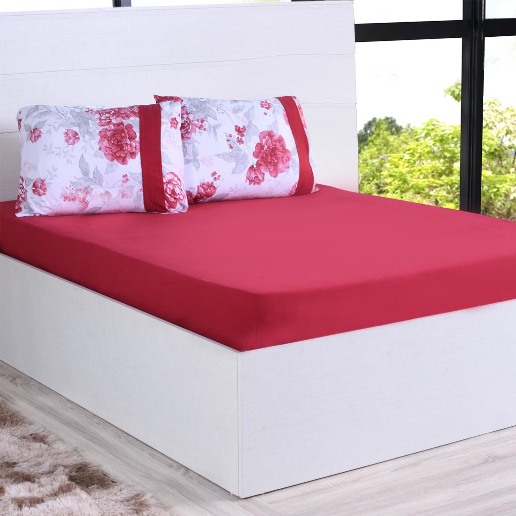 Jogo de Cama Solteiro Malha 100% Algodão Bella Cama