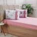 Jogo de Cama Solteiro Malha 2 Pçs Bella Cama New 88x188cm Rosa