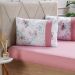 Jogo de Cama Solteiro Malha 2 Pçs Bella Cama New 88x188cm Rosa
