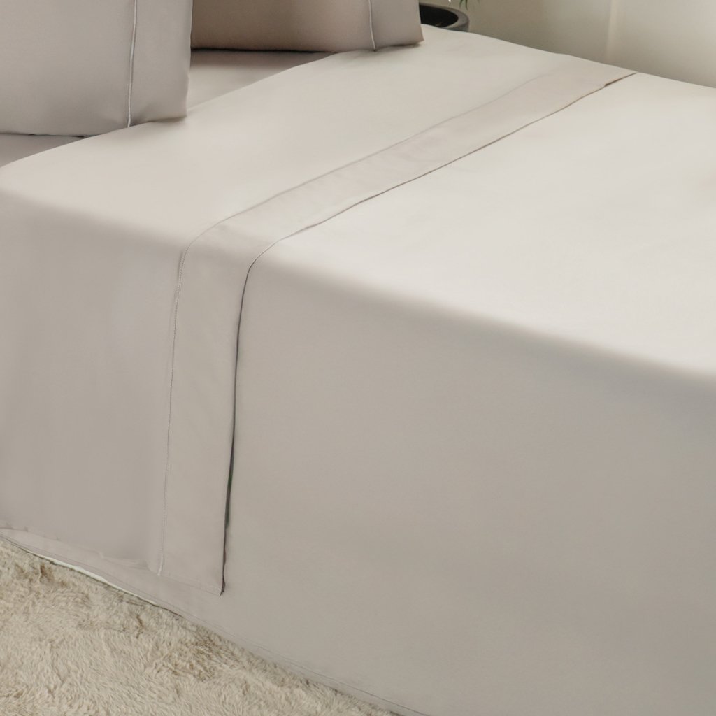 Jogo de Cama Solteiro Serenitá 3 Pçs Bordado Festonê 88x188x30cm Roccia