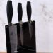 Jogo de Facas 3 Pçs com Suporte Cabo em Silicone Gourmet